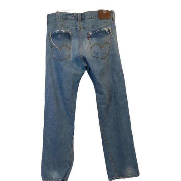 Levis‎ The Original Jeans Vintage Slim Straight Distressed Jeans - Picture 4 of 4